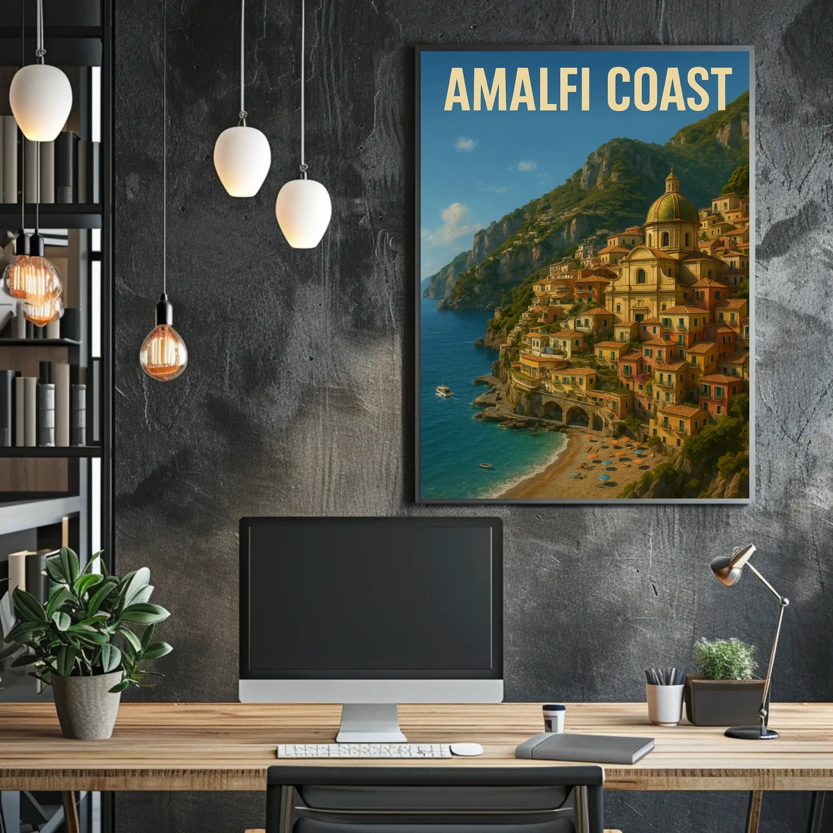 Amalfi Coast Poster Museum Quality Wall Art 18 by 24 Inches
