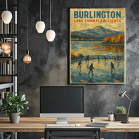 Burlington Lake Champlain Lights Poster