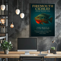 Firemouth Cichlid Fiery Beauty Poster