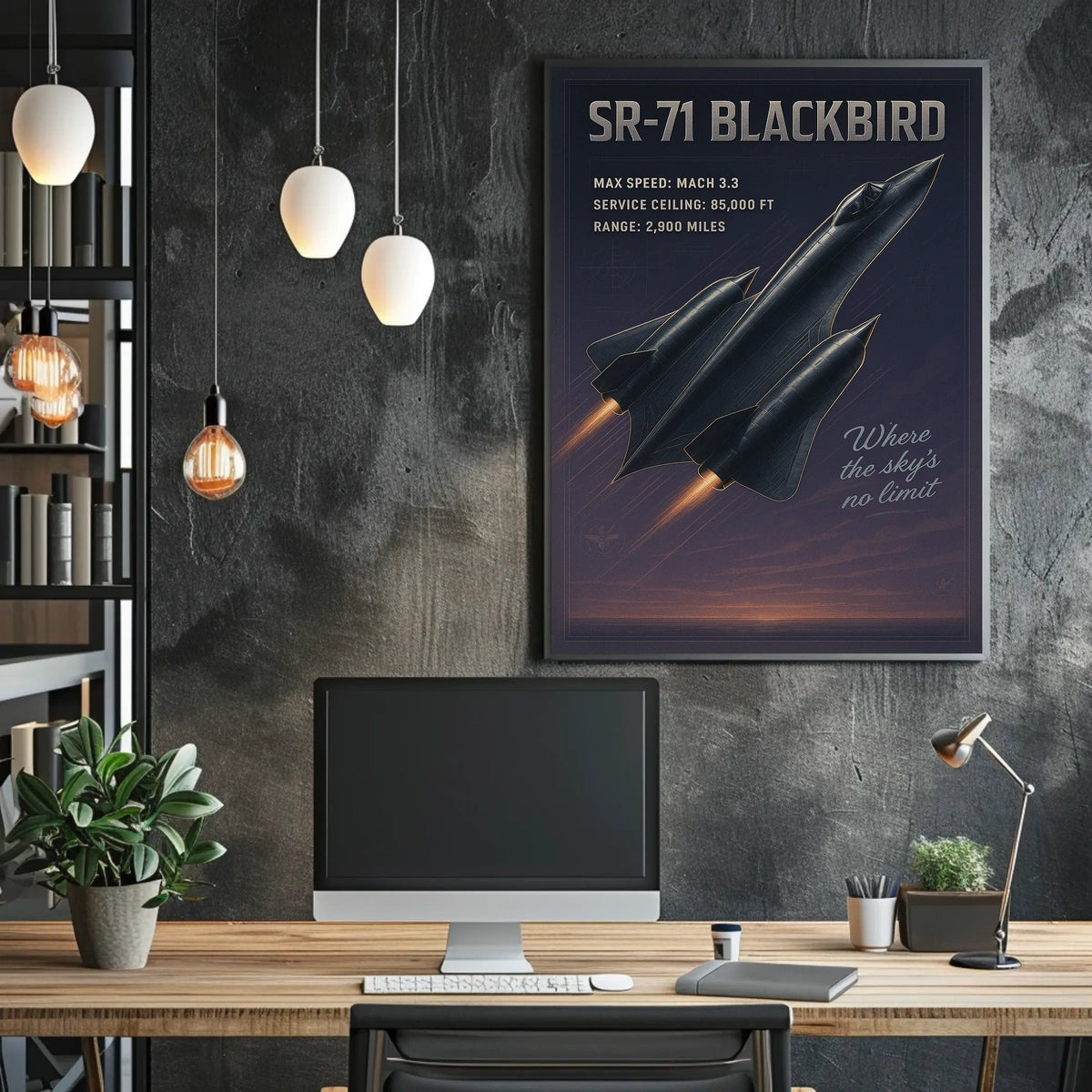 SR-71 Blackbird Speed and Altitude Mastery Poster