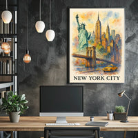 New York City A Watercolor Tribute