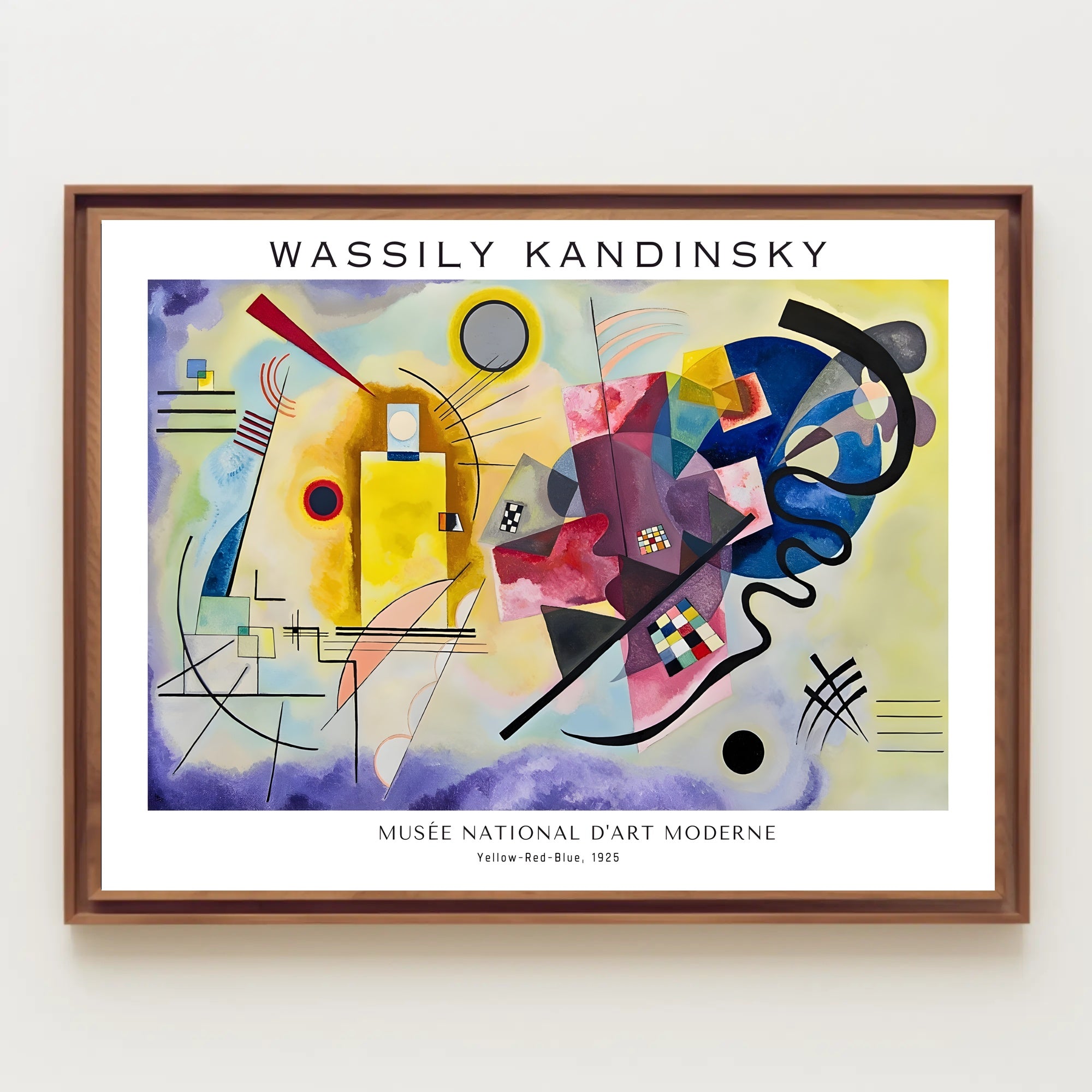 Wassily Kandinsky Yellow-Red-Blue Poster