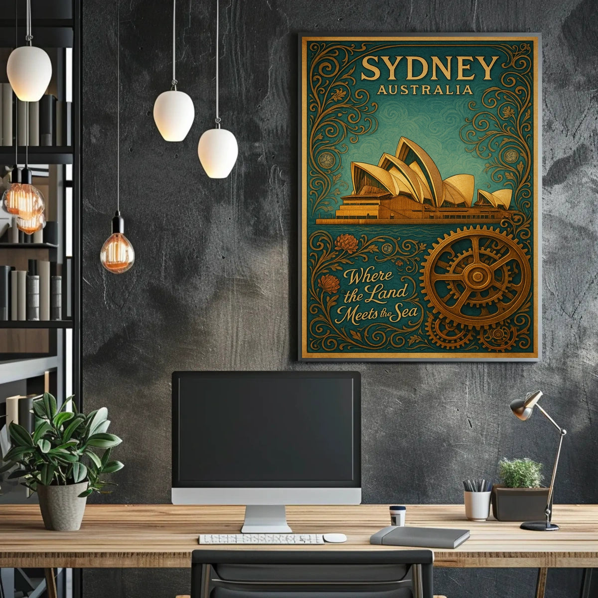 Sydney, Australia Where the Land Meets the Sea Poster