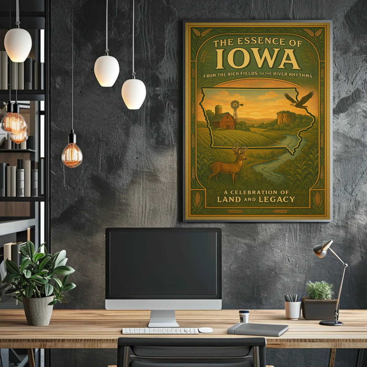 The Essence of Iowa Poster