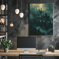 Whimsical Llama Glasses Pencil Art Poster Print PosterGoat