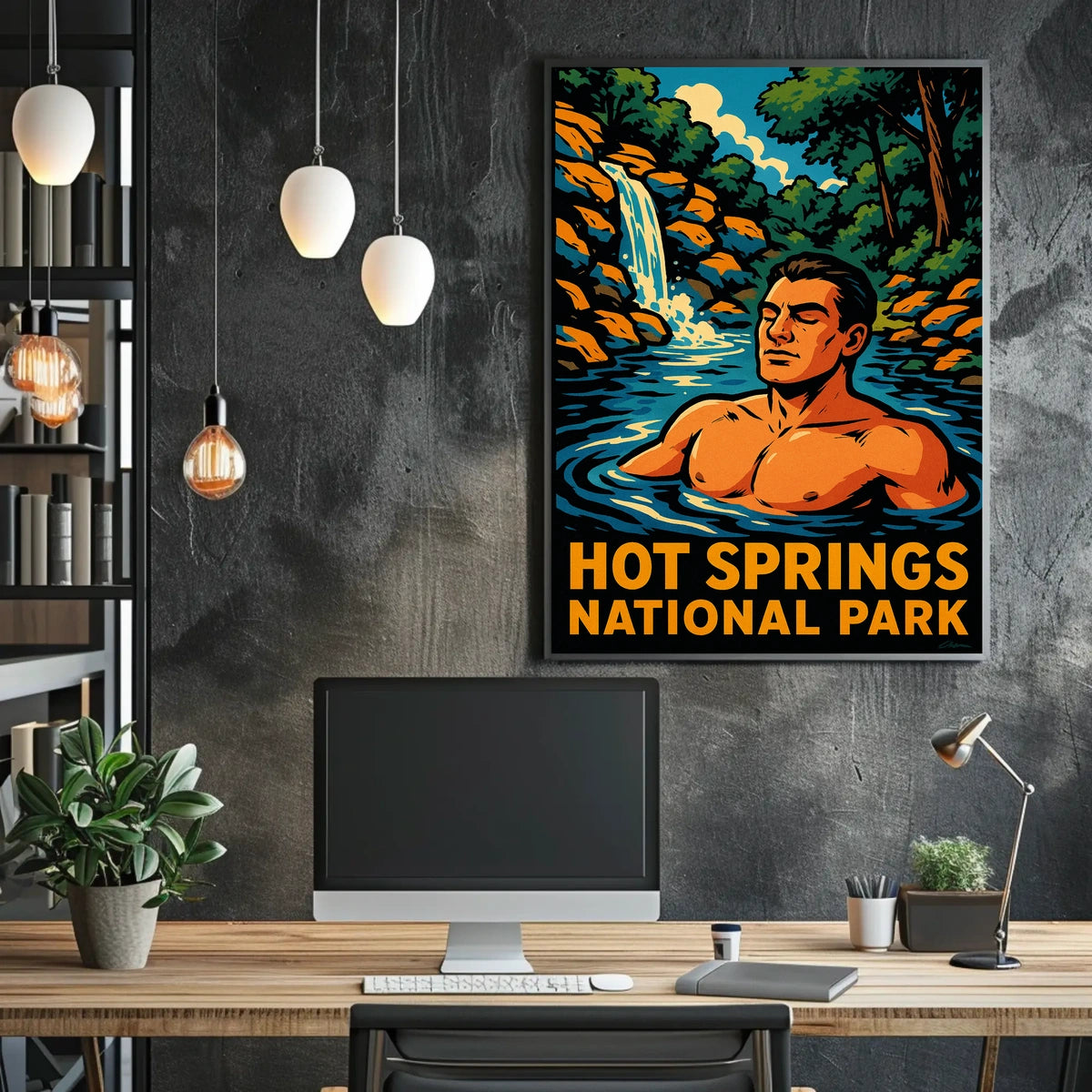 Hot Springs National Park Scenic Wanderlust Poster