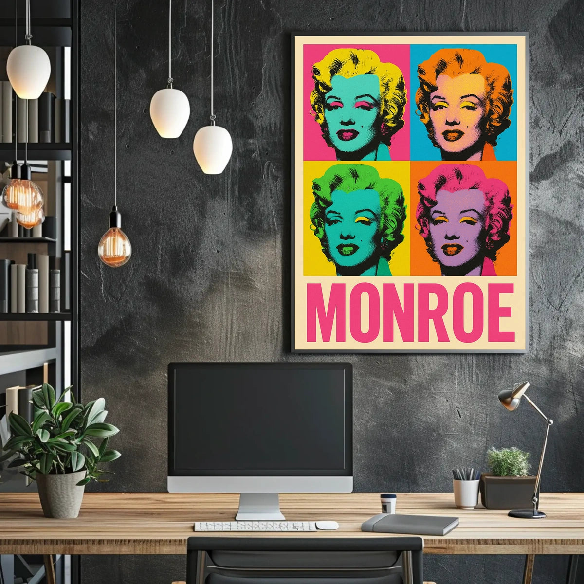Pop Art Tribute to Monroe Poster