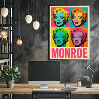 Pop Art Tribute to Monroe Poster