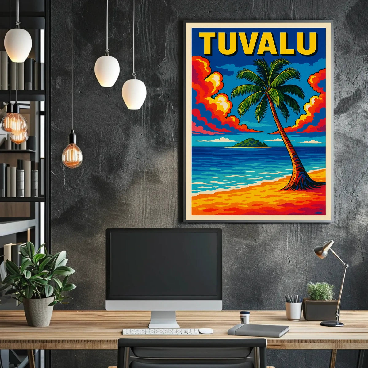 Tuvalu Tropical Paradise Poster