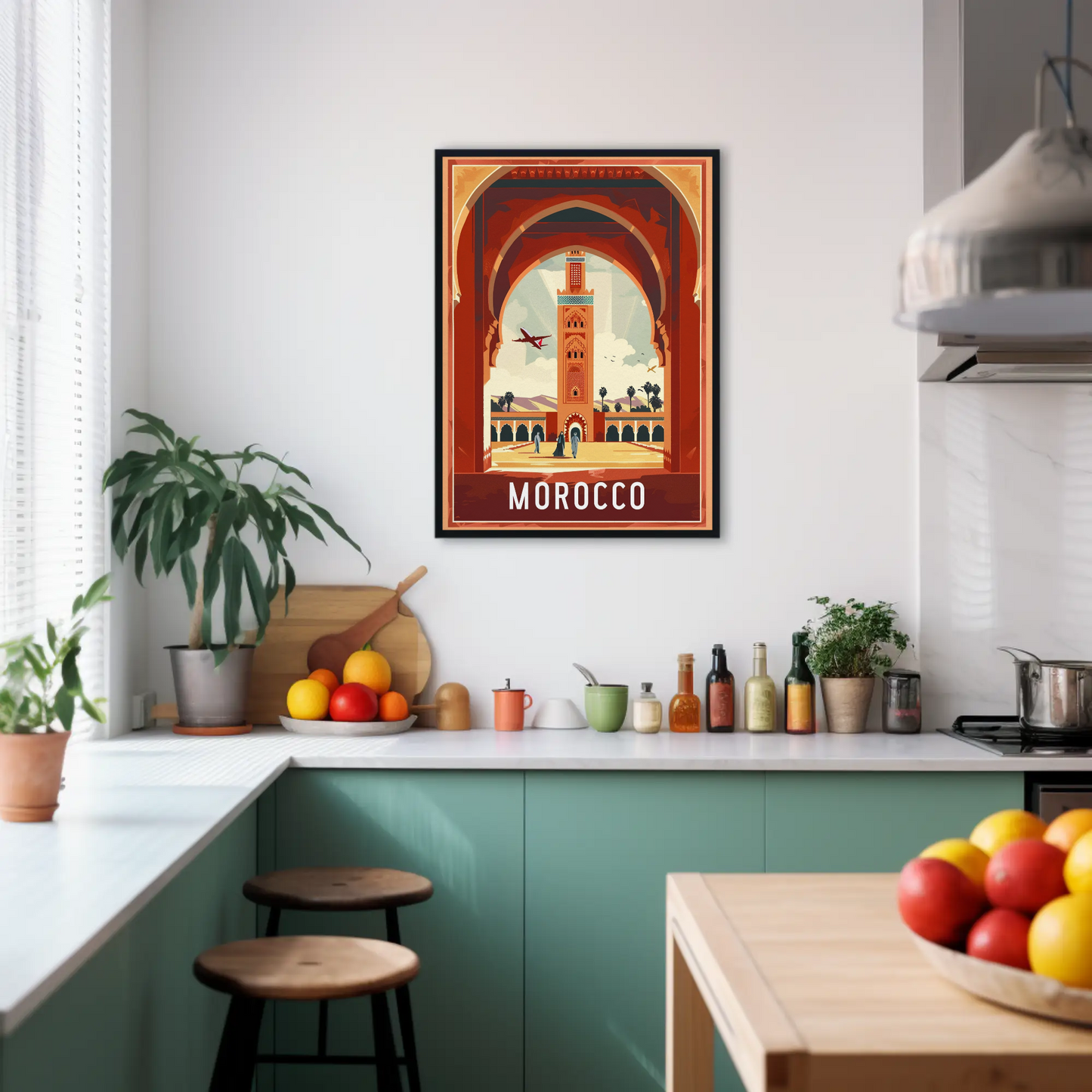 Morocco Vintage Travel Poster