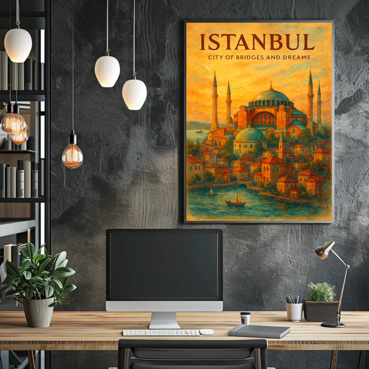 City of Bridges and Dreams Istanbul Poster