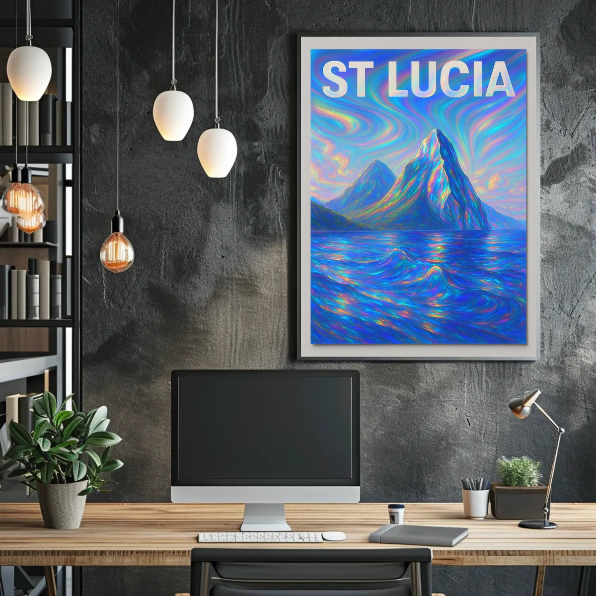 St Lucia Vibrant Landscapes Poster