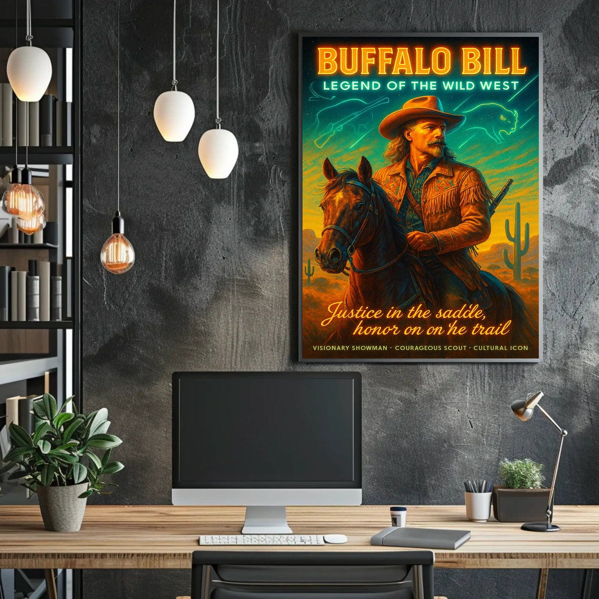 Legendary Wild West Cowboy Adventure Cultural or Heritage Poster