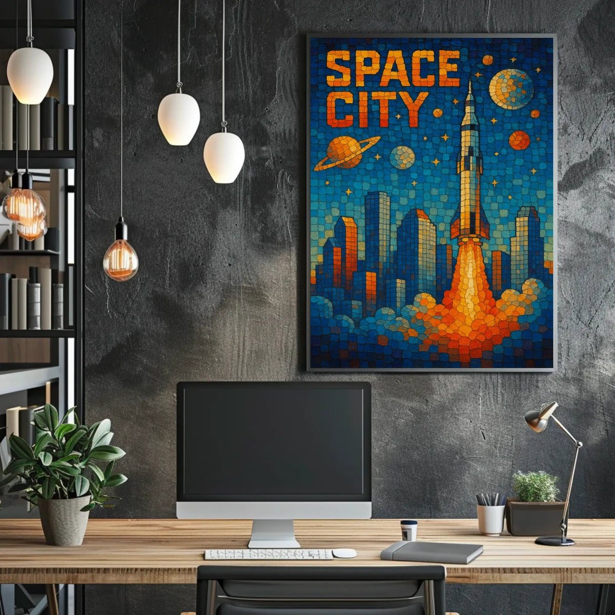 Space City Adventure Poster
