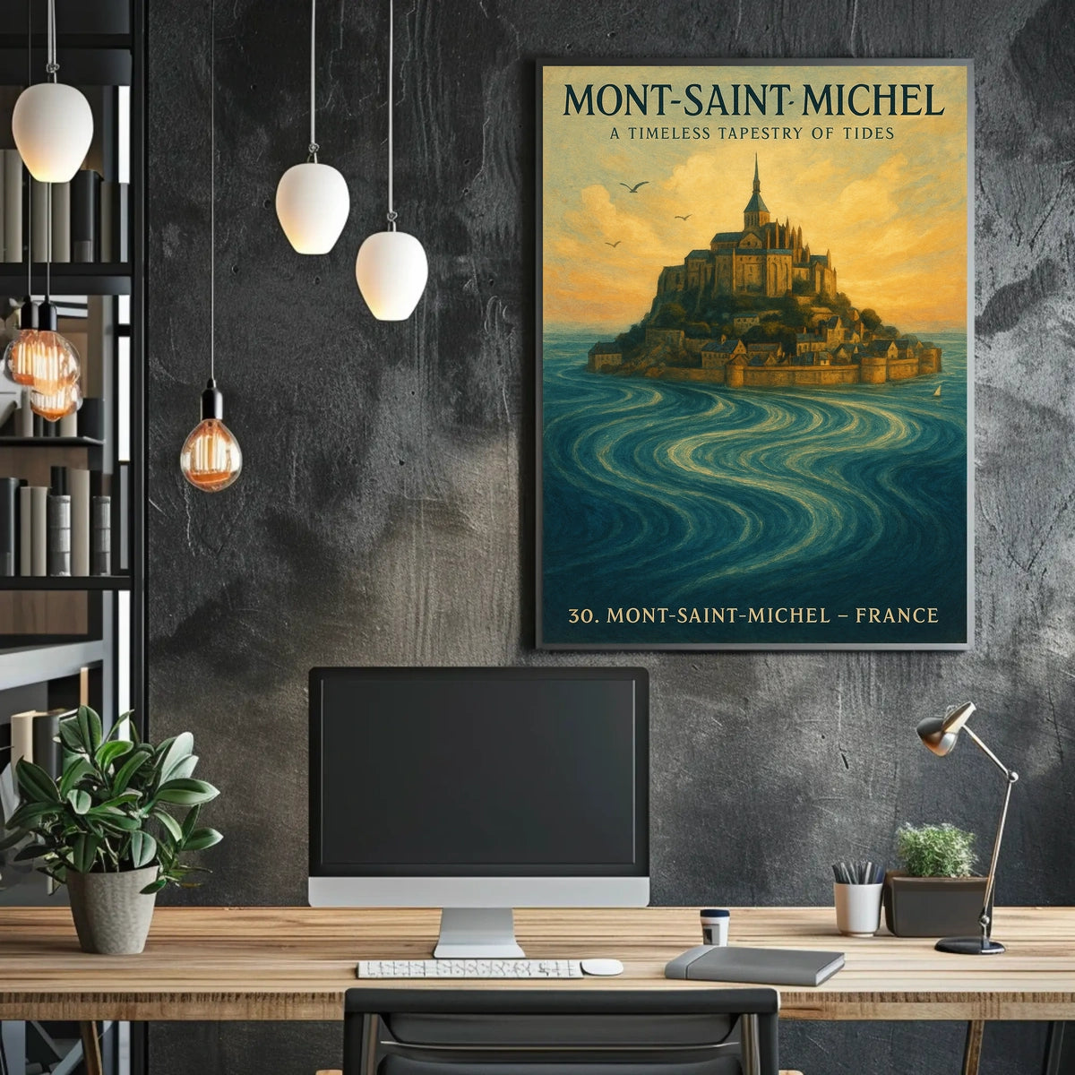 Mont-Saint-Michel A Timeless Tapestry Poster
