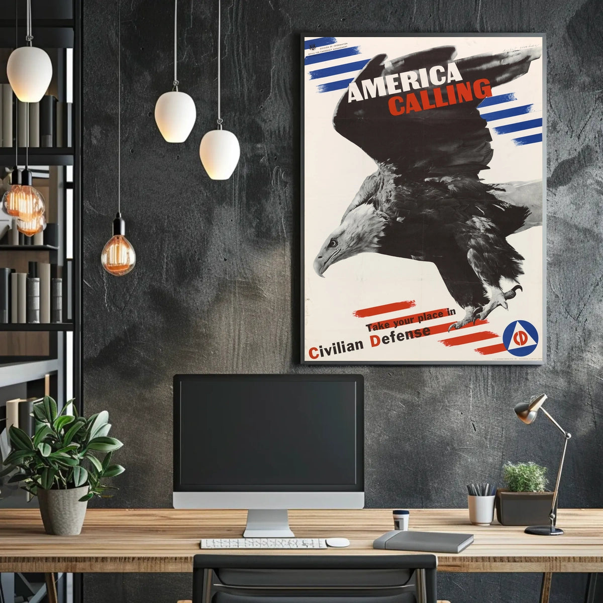 Vibrant Abstract Art Poster for Creative Spaces