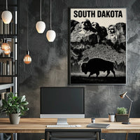 South Dakota Landmarks Poster