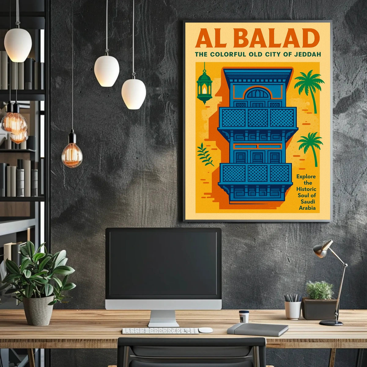 Al Balad The Colorful Old City Of Poster