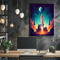 Cosmic Launch Poster