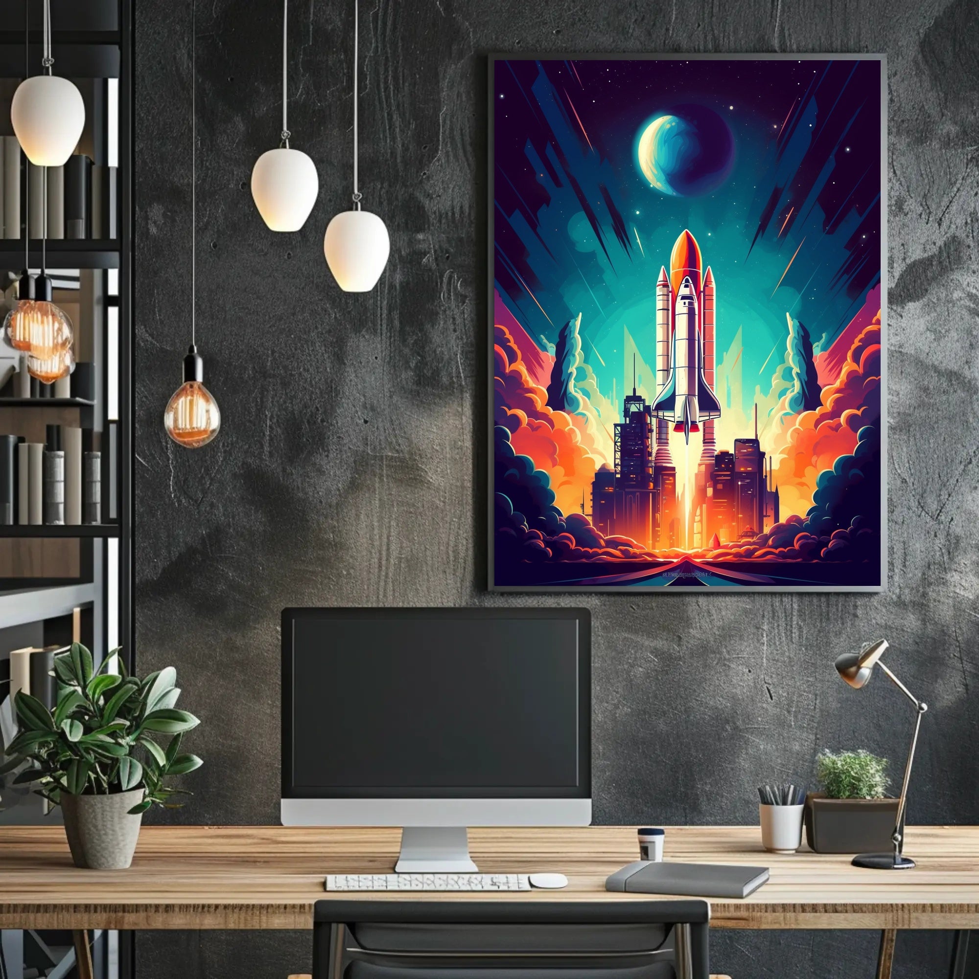 Cosmic Launch Poster
