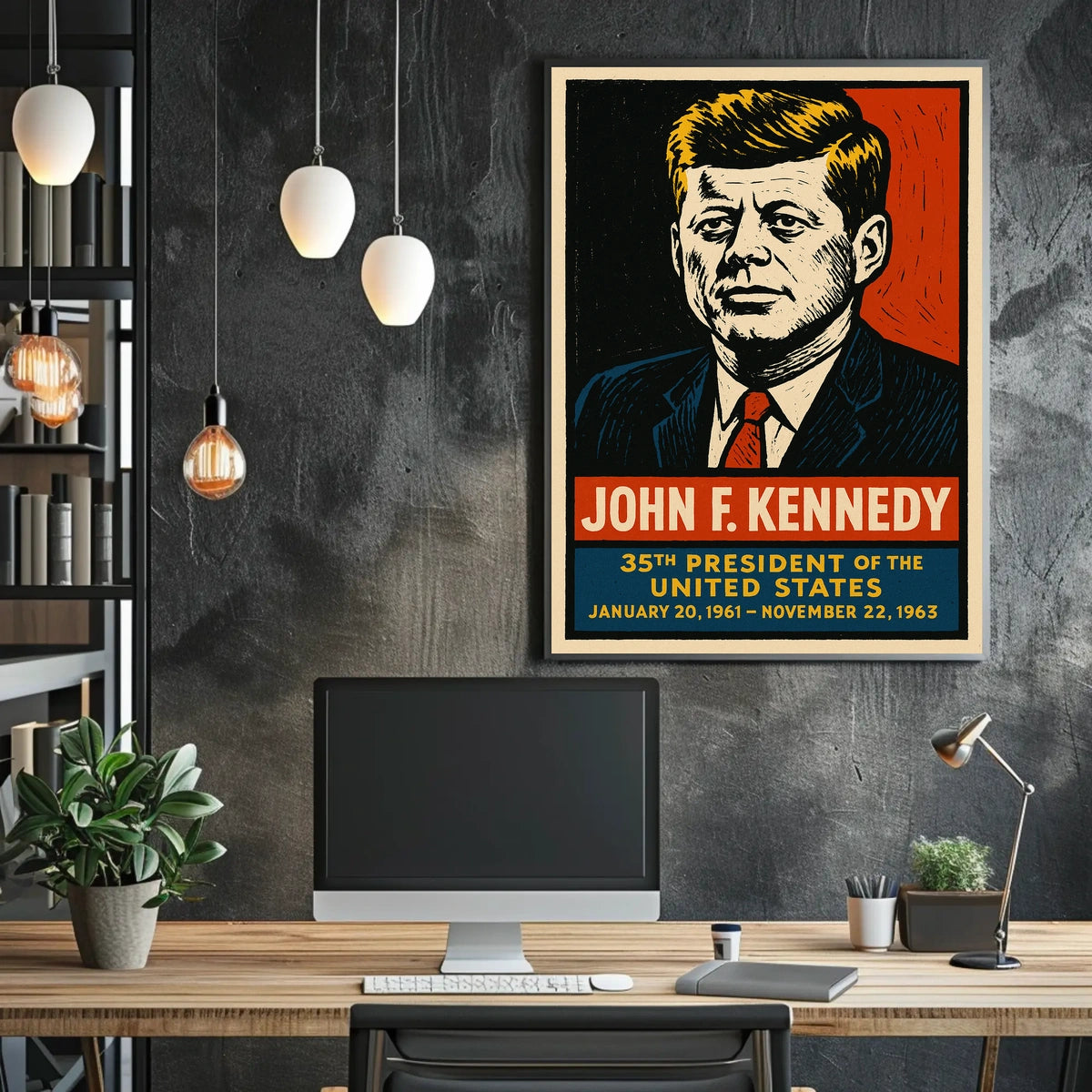 John F. Kennedy 35th President Poster