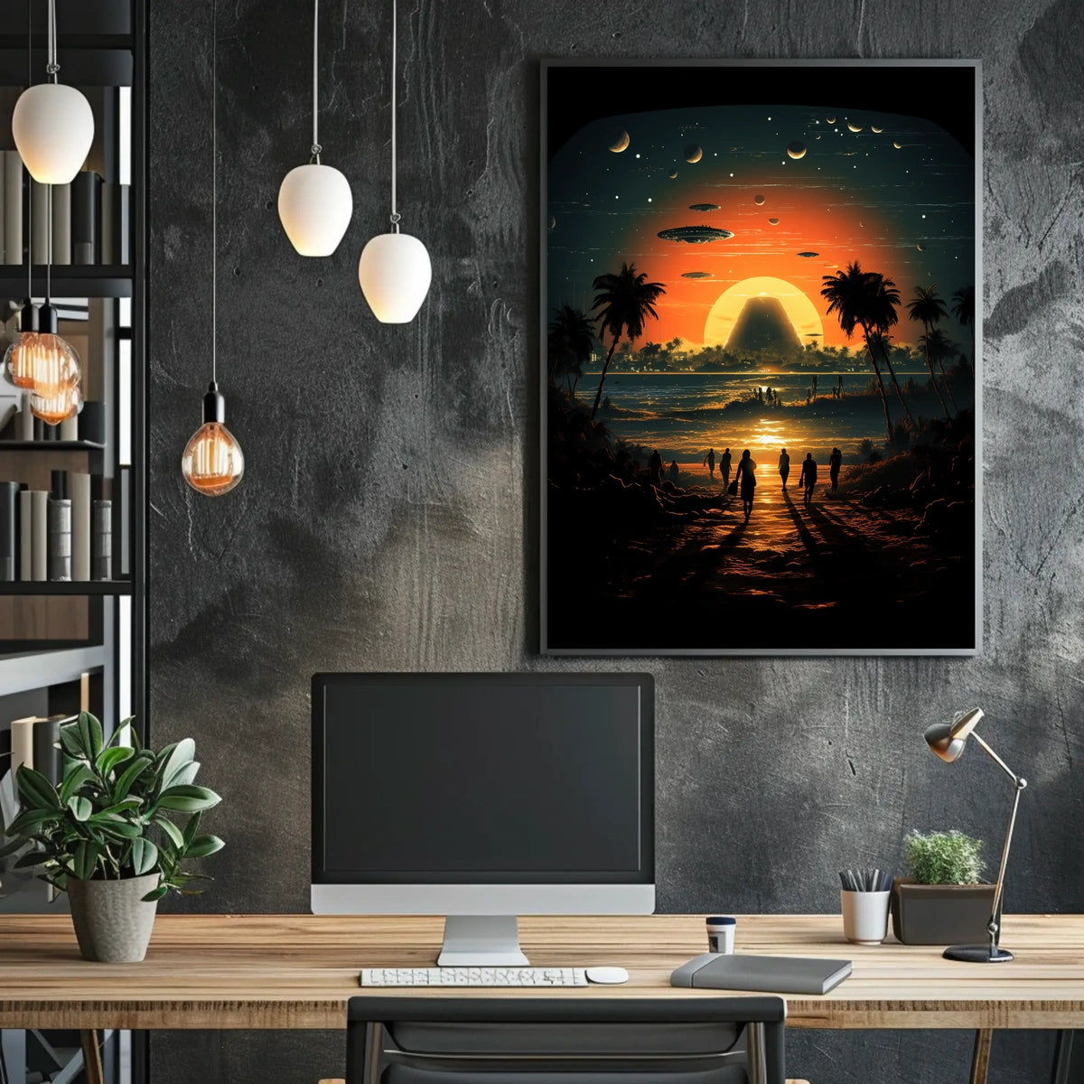 Cosmic Sunset Poster