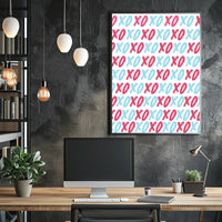 Affectionate XOXO Typography Art with Vibrant Colors Poster PosterGoat