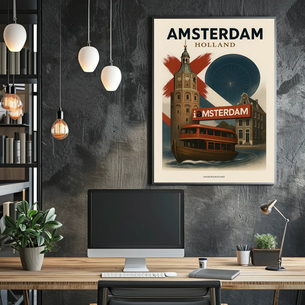 Amsterdam Underground Poster