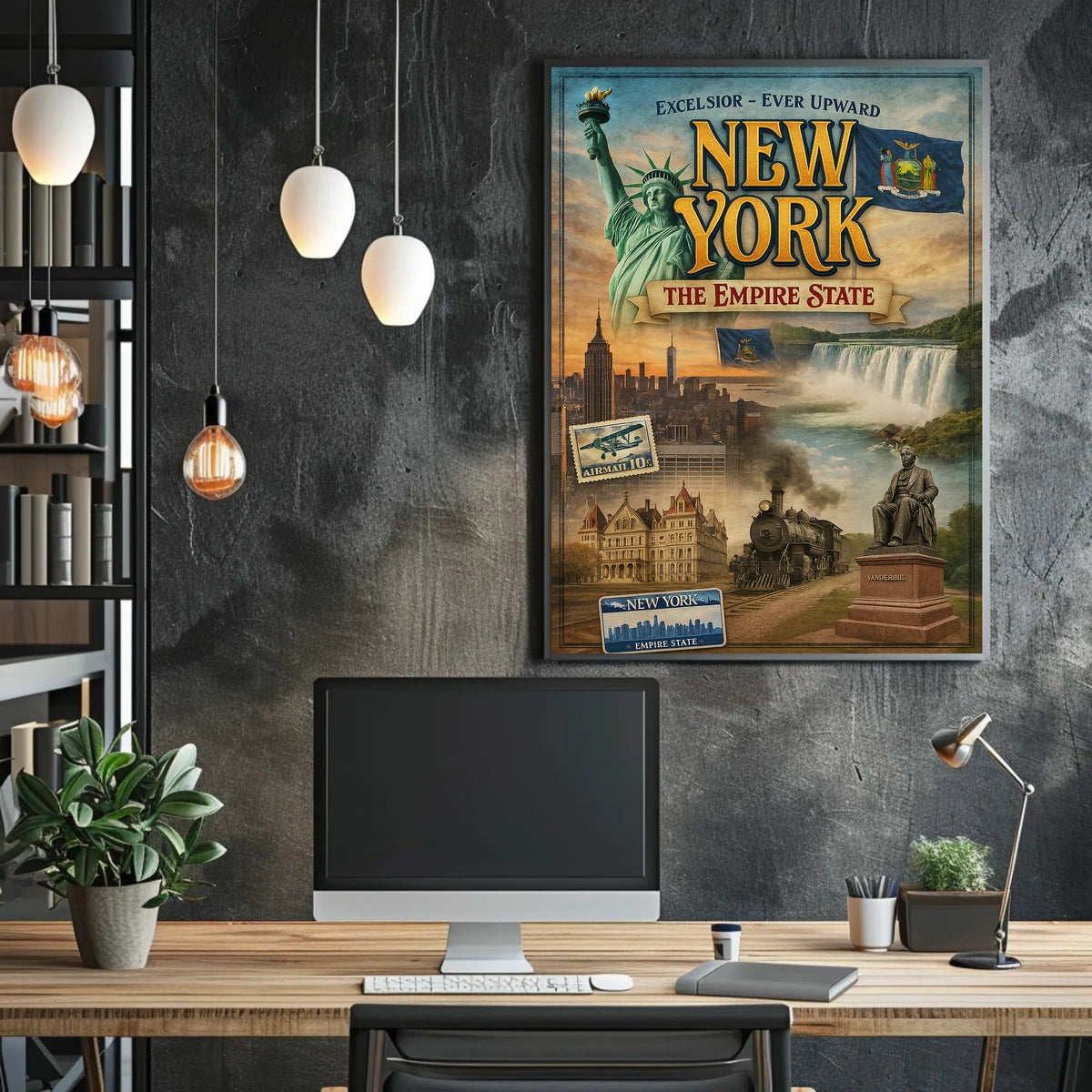 New York City Nostalgic Charm Poster Vintage Wall Art