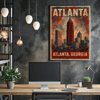 Atlanta Skyline Poster