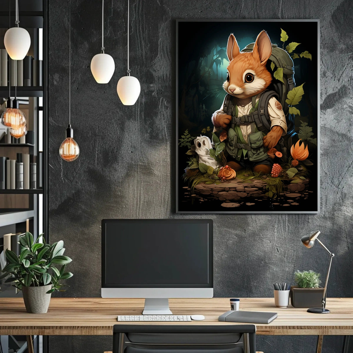 Adventurous Woodland Wanderer Poster
