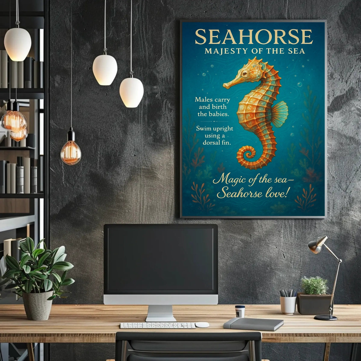 Seahorse Majesty of the Sea Poster
