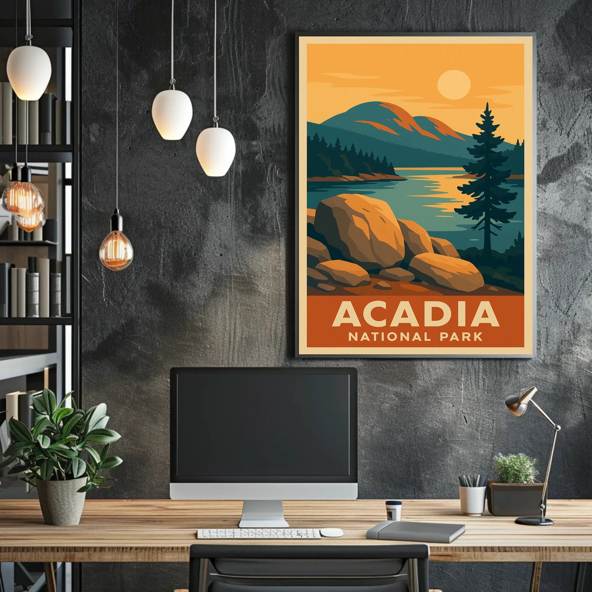 Acadia National Park Scenic Wanderlust Poster