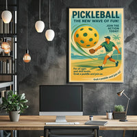 Pickleball The New Wave of Fun Poster
