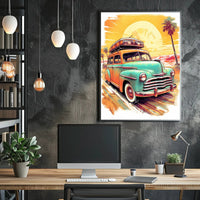 Vintage Road Trip Adventure Poster