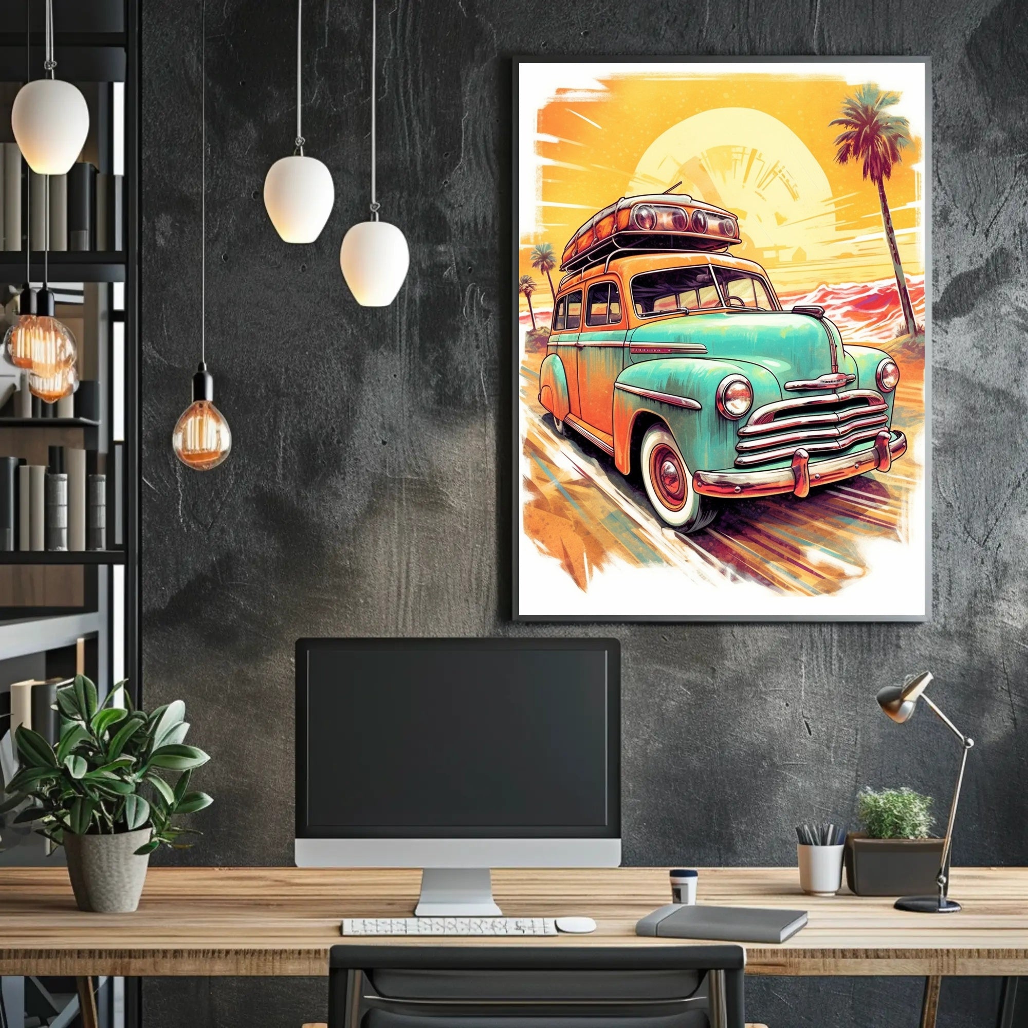 Vintage Road Trip Adventure Poster