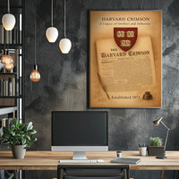 Harvard Crimson A Legacy of Intellect and Influence Poster