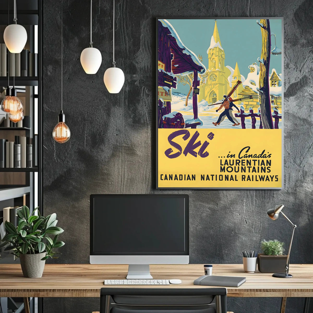 Ski In CanadaS Laurentian Mountains Poster