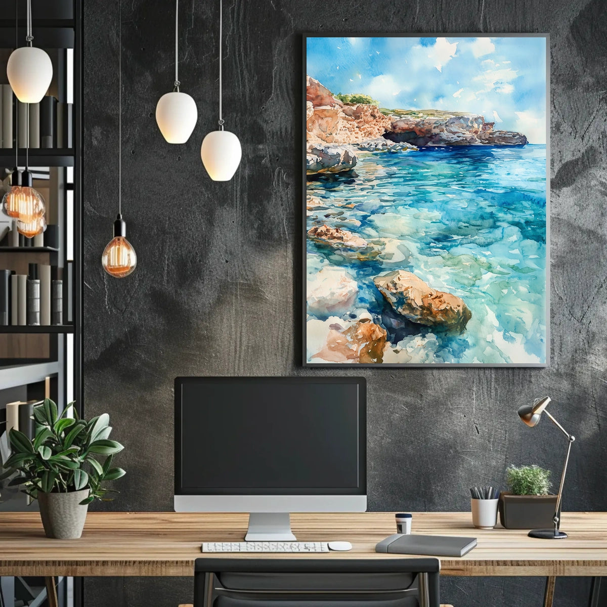 Malta Blue Lagoon Comino Island View Poster