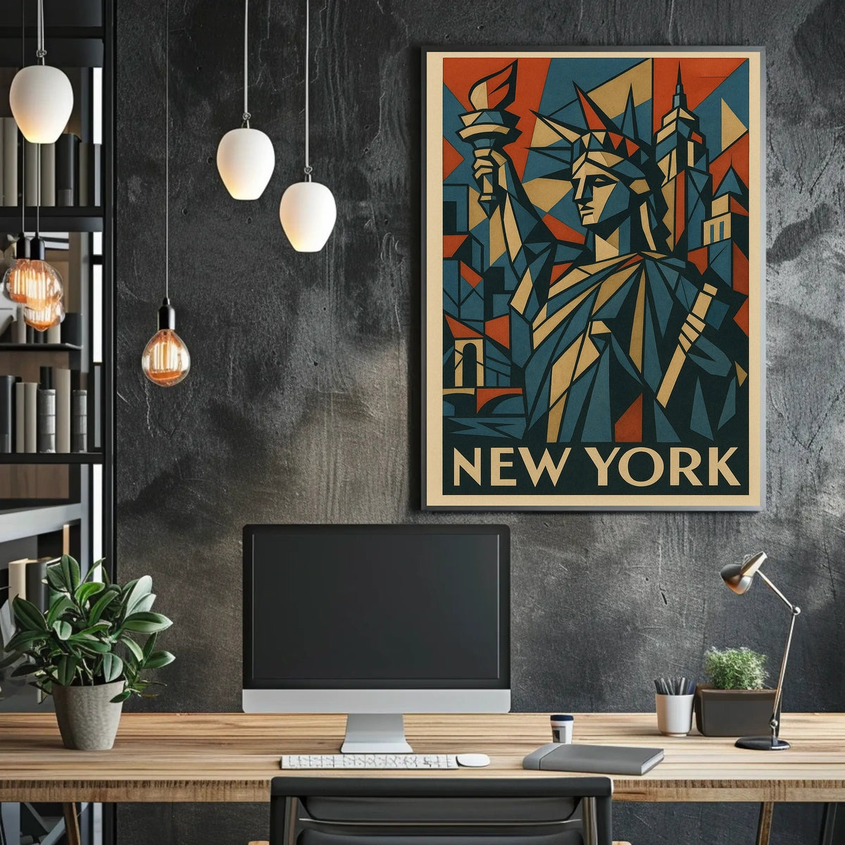 New York Art Deco Tribute Poster