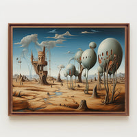 Surreal Desert Landscape: Fantasy or Mythology Poster