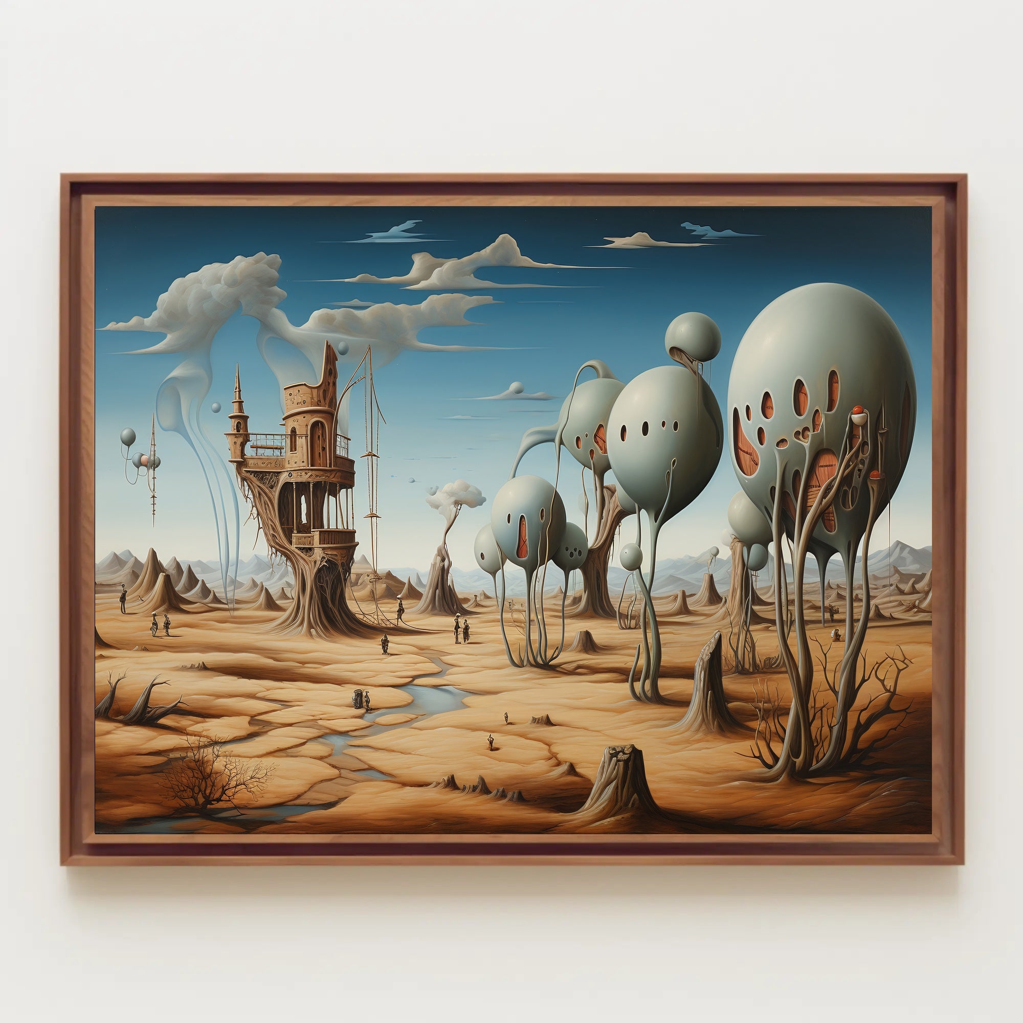 Surreal Desert Landscape: Fantasy or Mythology Poster