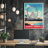 Santa Monica Ferris Wheel Poster