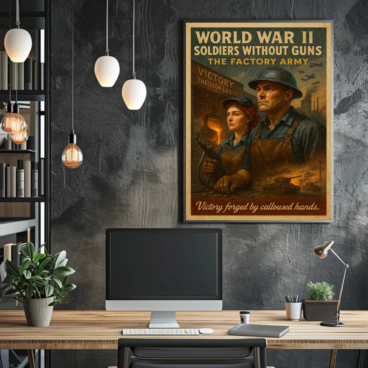 Soldiers Without Guns The Factory Army Poster