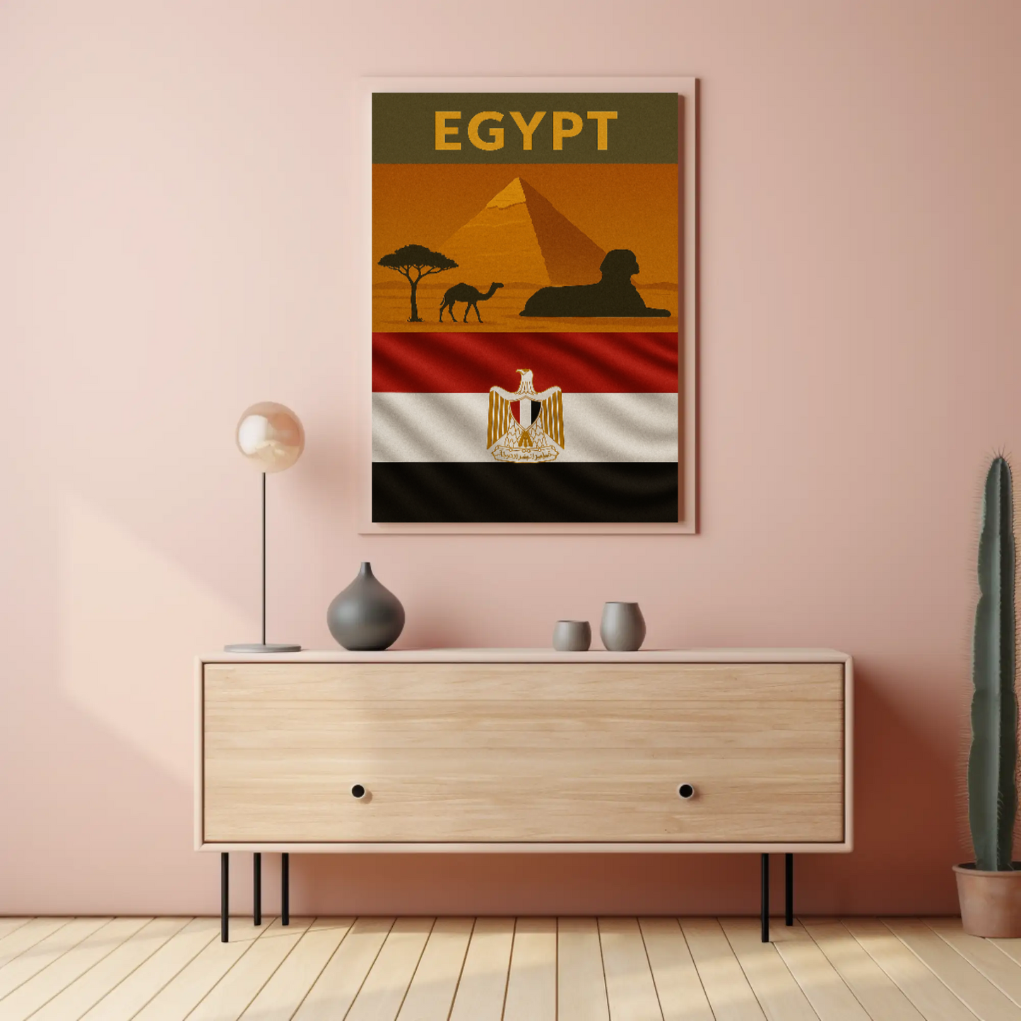 Egyptian Landscapes Vintage Travel Art Print Travel Poster