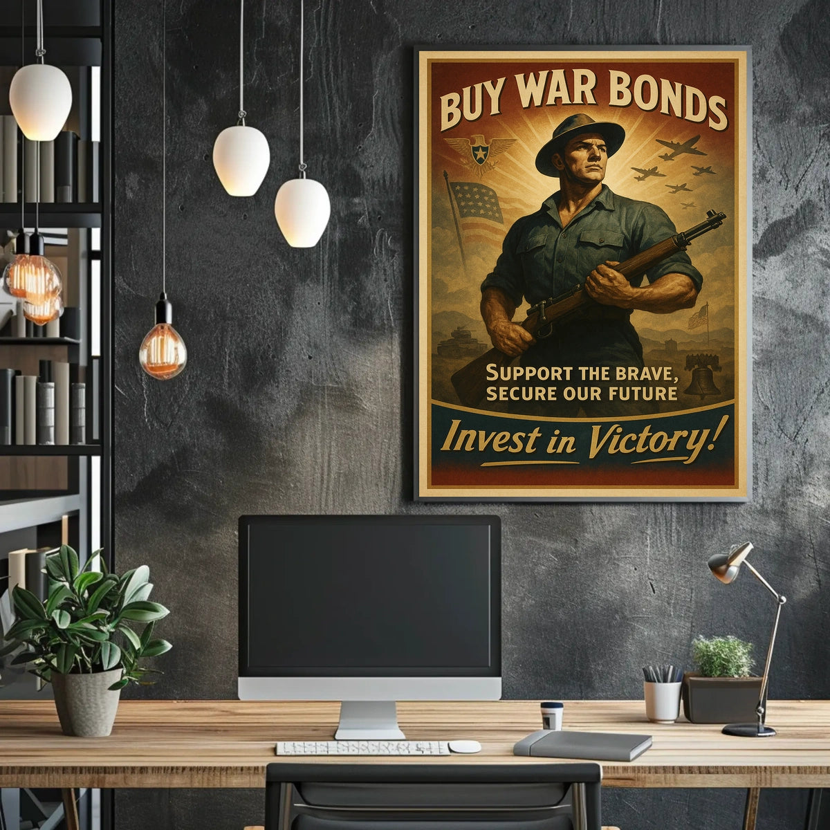 Invest in Victory War Bonds Poster