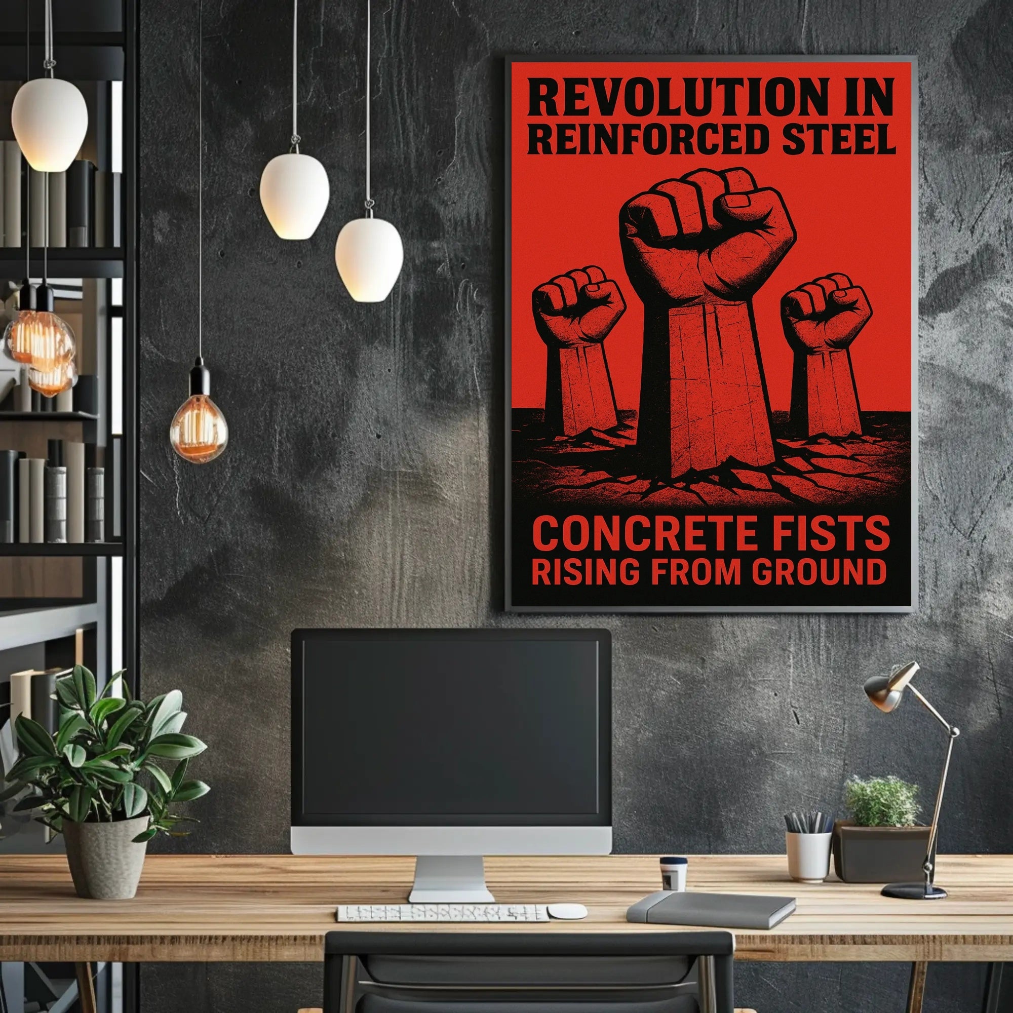 Revolution in Reinforced Steel: Political or Propaganda Poster