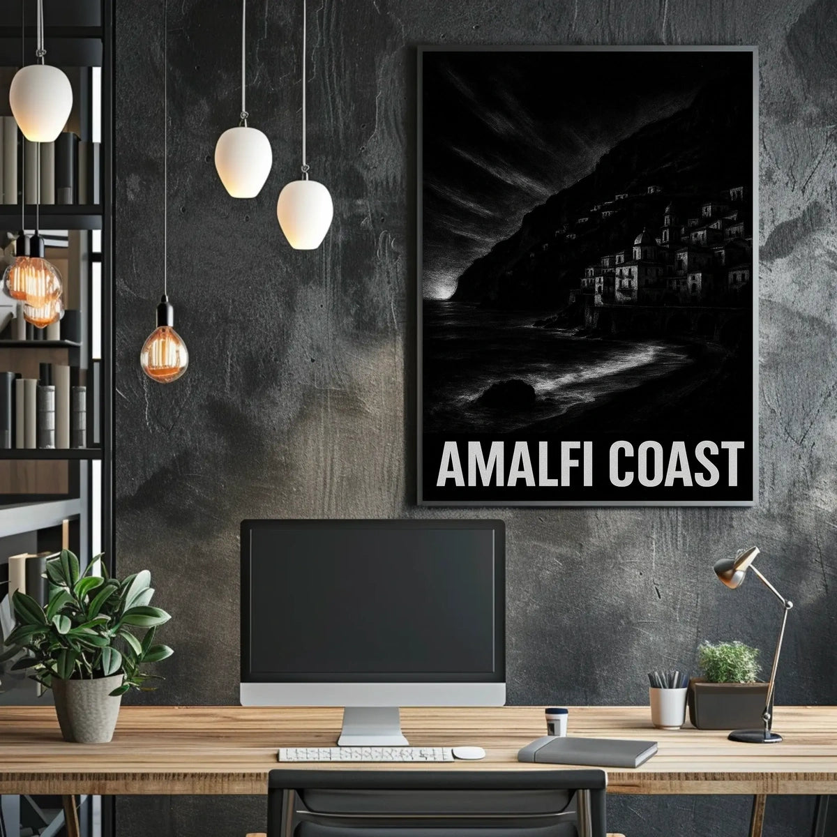 Amalfi Coast A Scenic Escape Poster