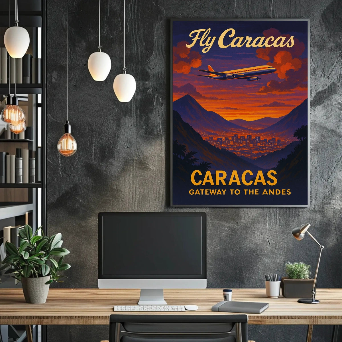 Fly Caracas Gateway to the Andes Poster