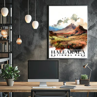 Haleakala? Watercolor Wall Art Poster